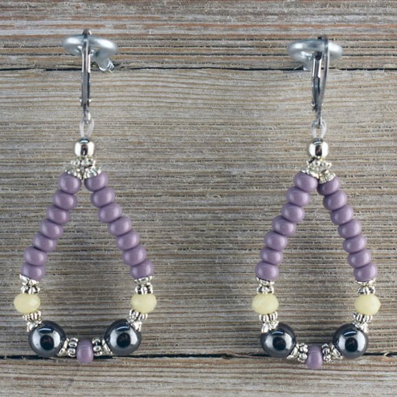 Mystique Wolf Agate Geode Necklace Earring Set - Picture 2 of 4